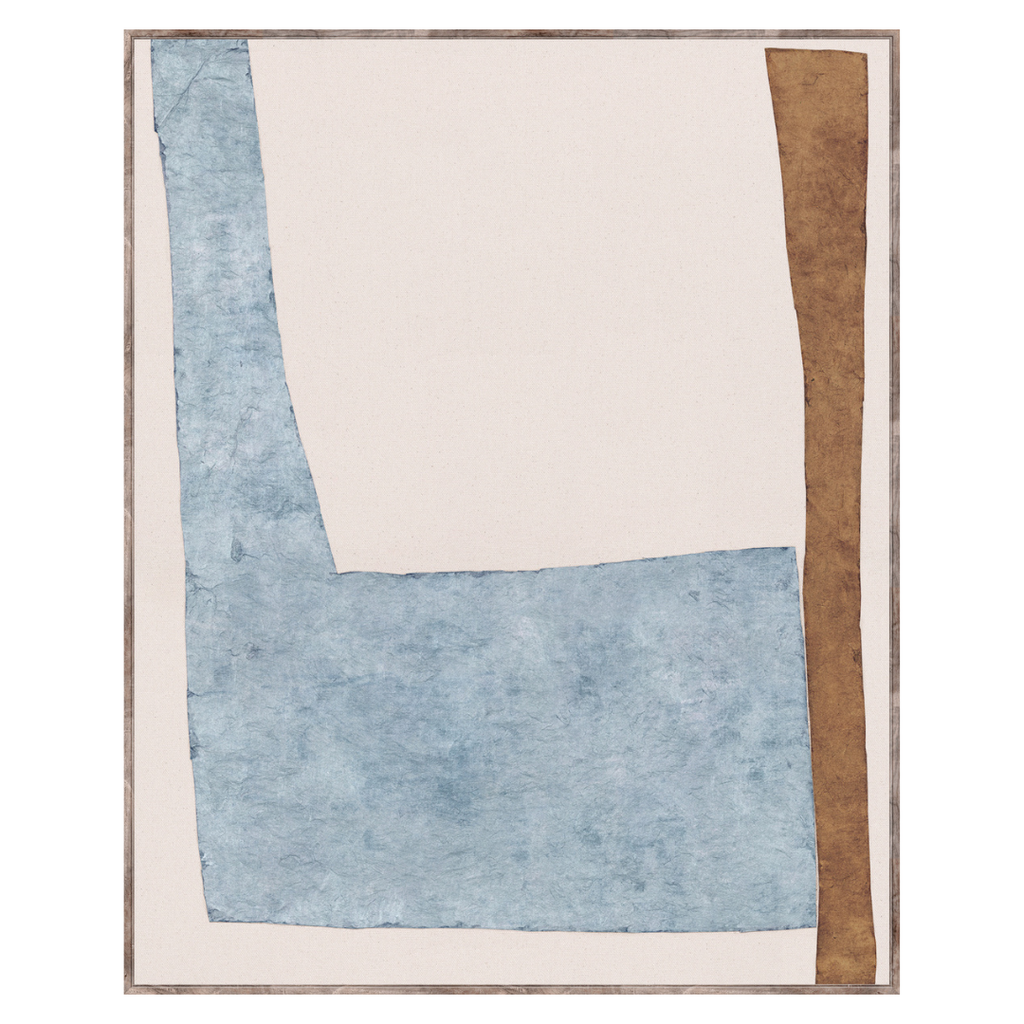 Edifice Series - Sky & Caramel (Framed Under Glass)