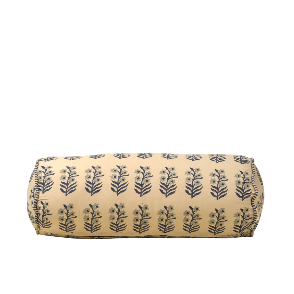 Sita Block Print Bolster Pillow