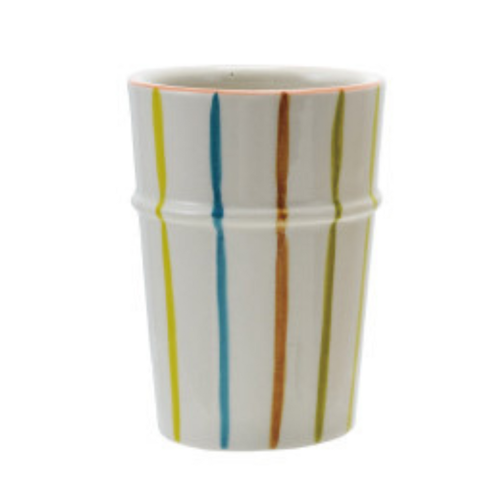 Hand-Painted Striped Cups (Two Colours Available)