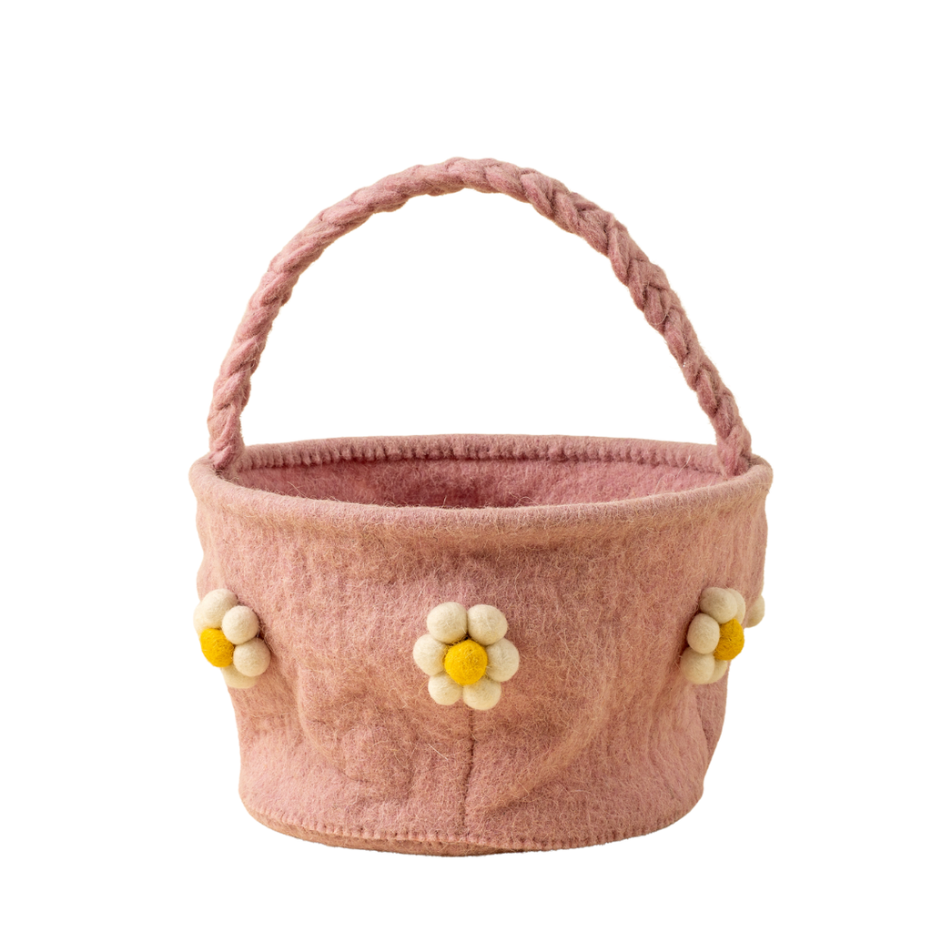 Daisy Easter Basket (Three Colours Available)