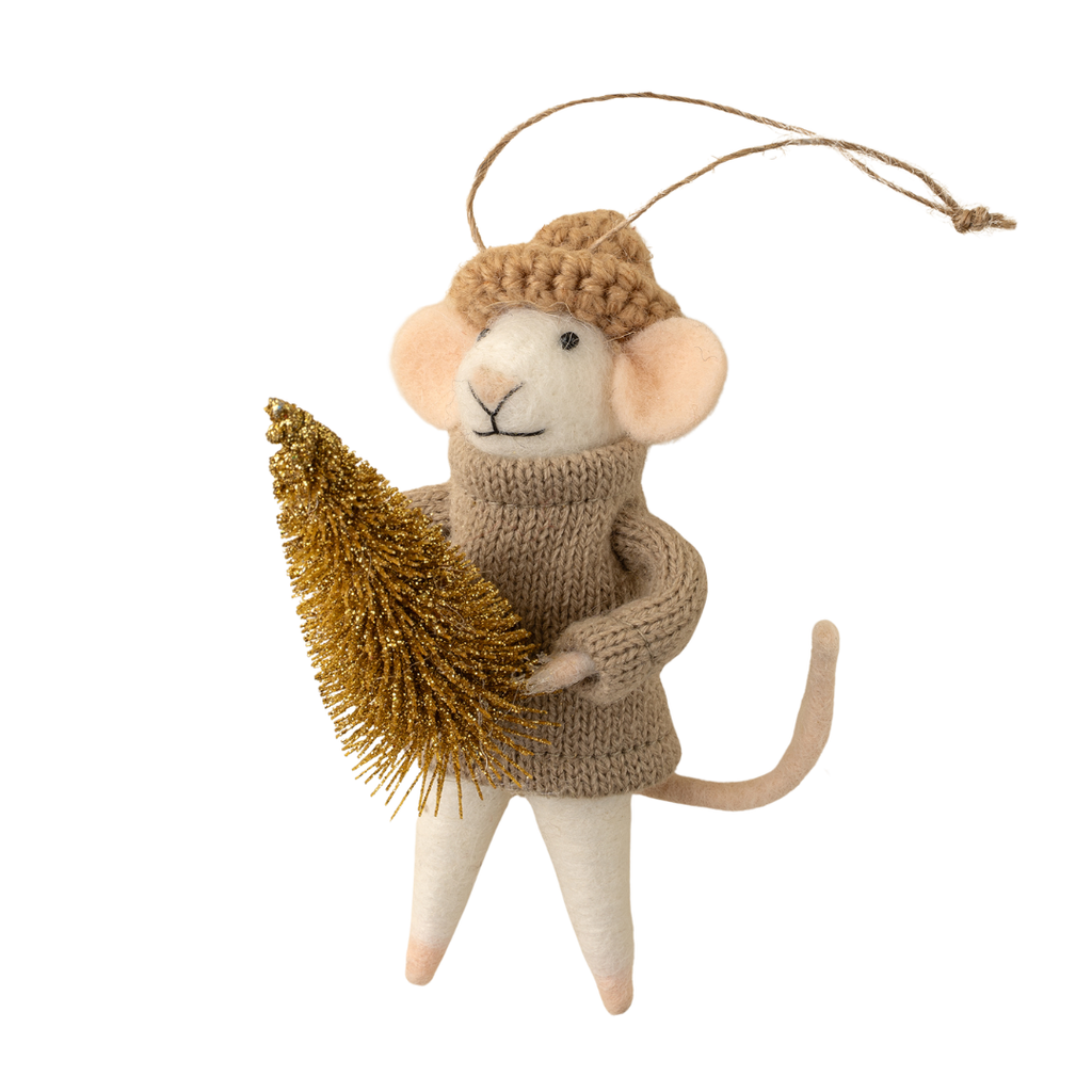 Cozy Cole Mouse Ornament