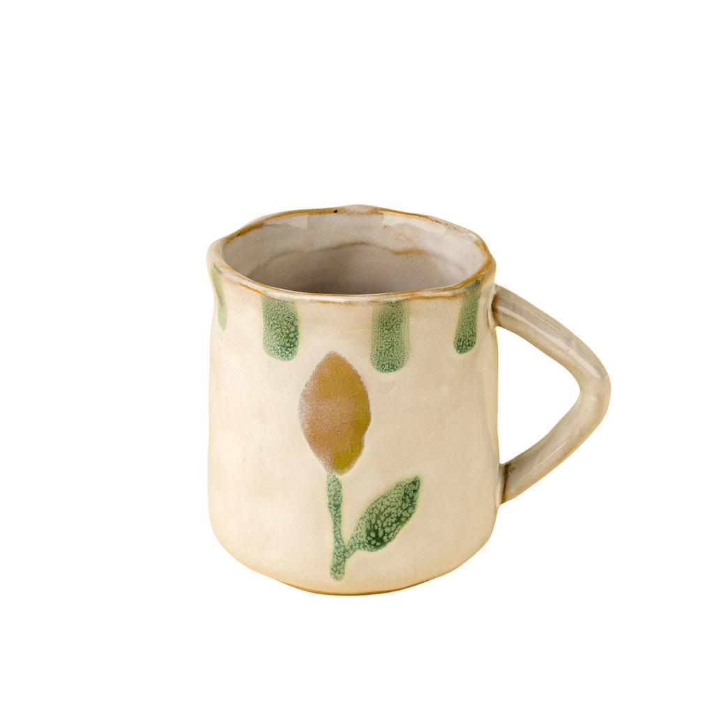 Painted Petals Mug - Lemon