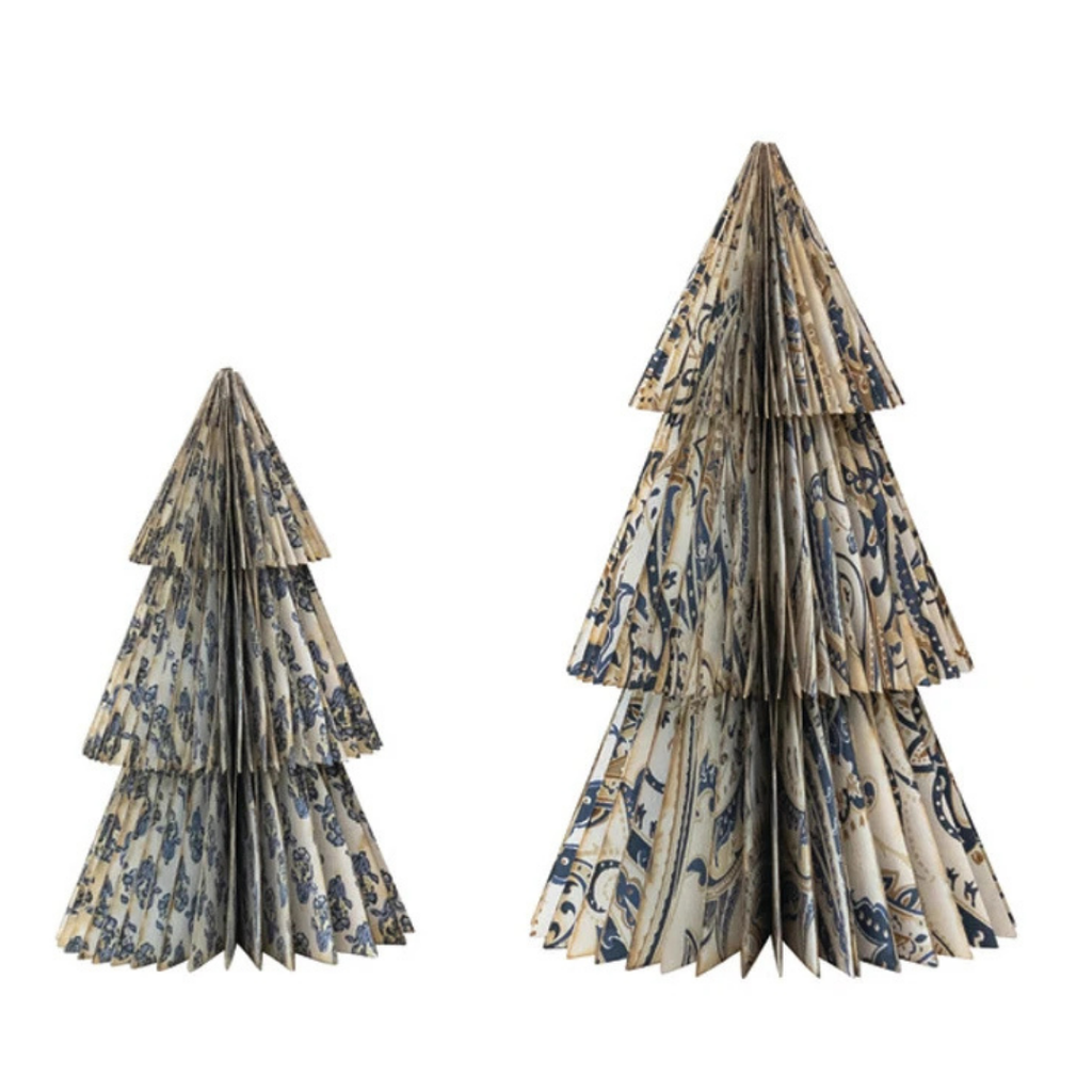 Honeycomb Tree Ornaments - Ivory (Two Styles Available)
