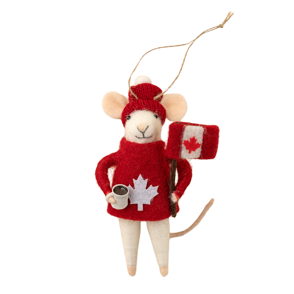 Cozy Canuck Mouse Ornament