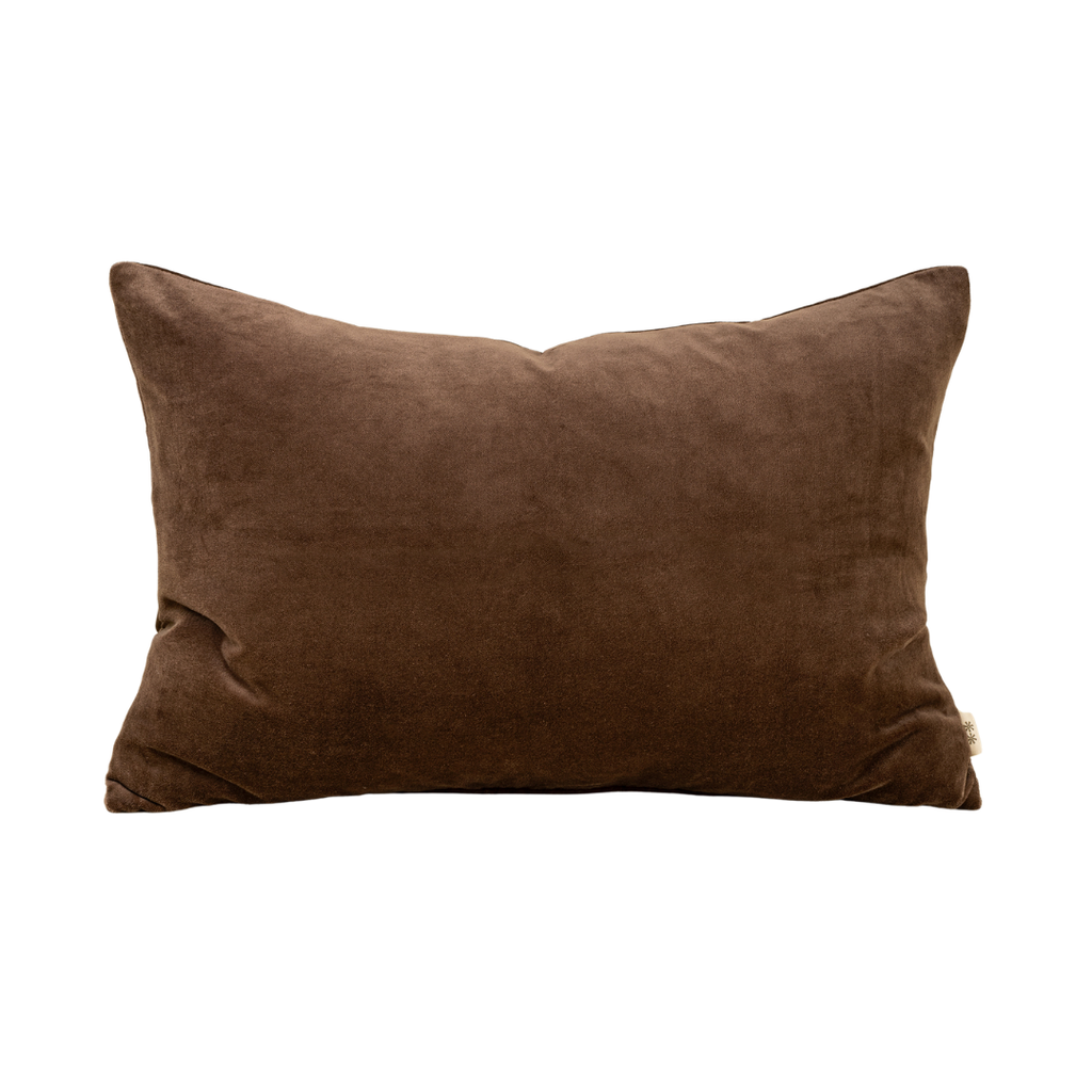 Vera Luxe Velvet Pillow - Clove (Two Sizes Available)
