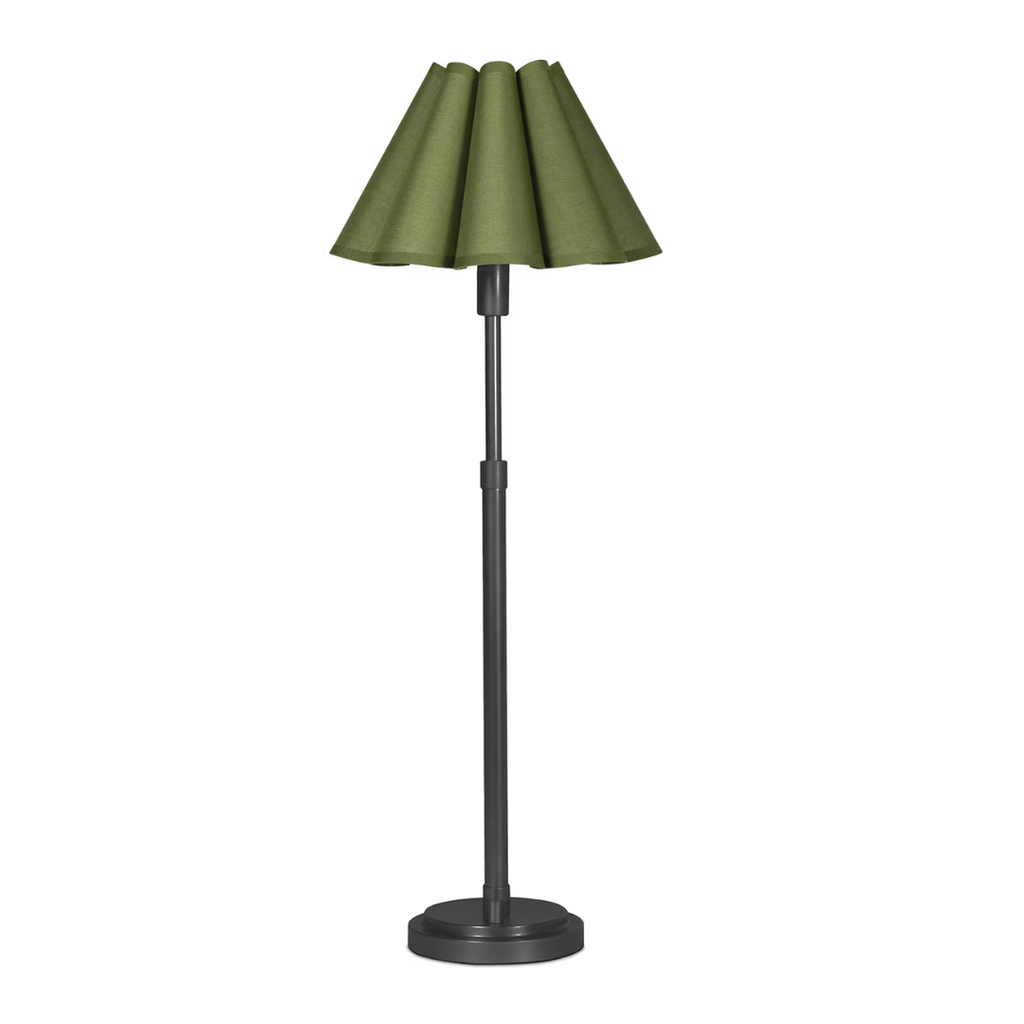 Polly Buffet Lamp - Blackened Brass (Available in White & Green)