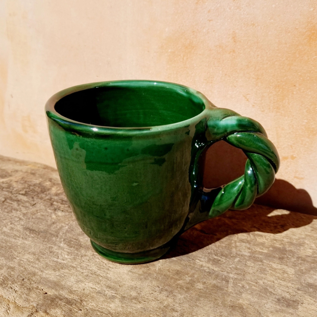 Handmade Braided Mug - Forest