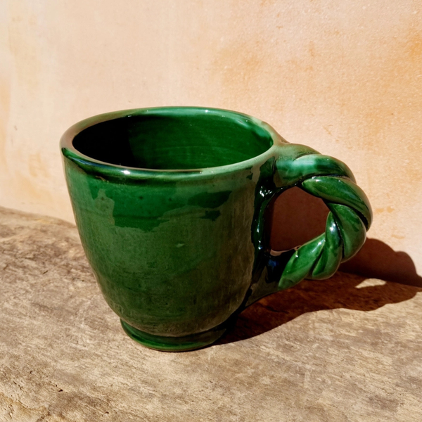 Handmade Braided Mug - Forest