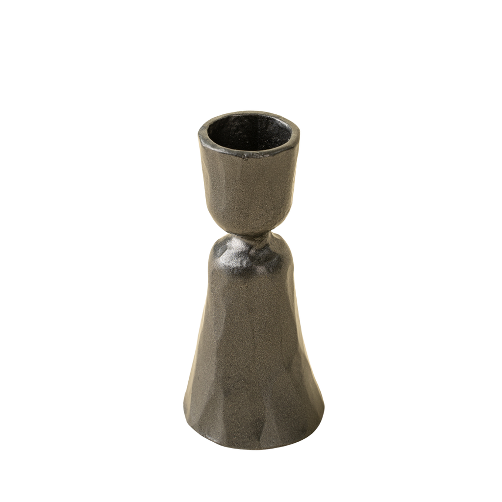 Zora Gunmetal Candlesticks