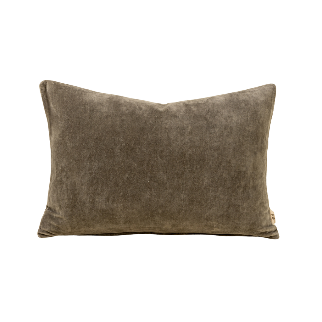 Vera Luxe Velvet Pillow - Cypress (Two Sizes Available)