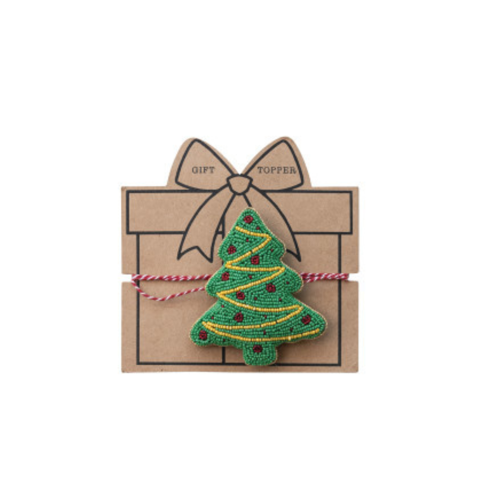 Beaded Tree Gift Topper (Four Styles Available)