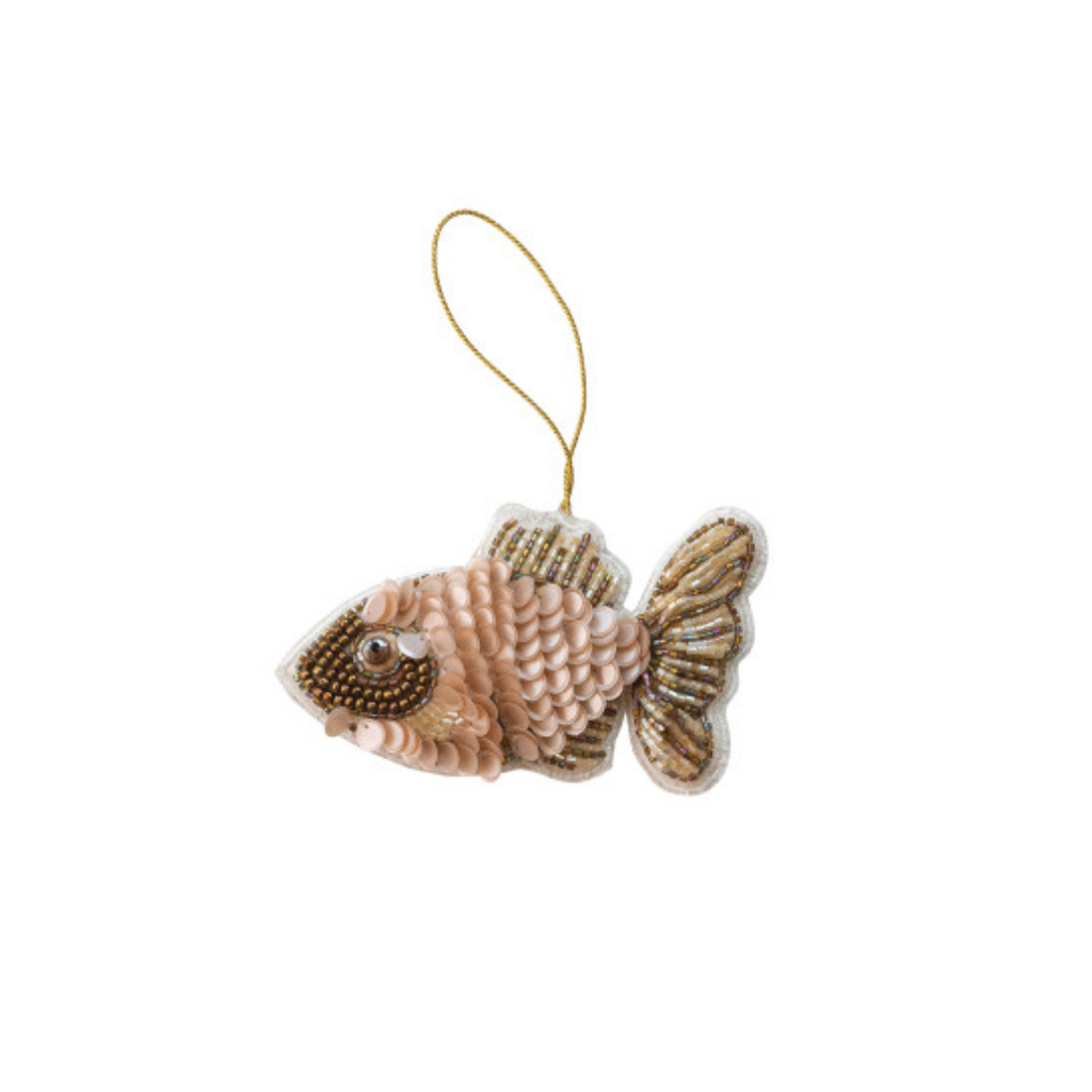 Beaded Fish Ornaments (Two Styles Available)
