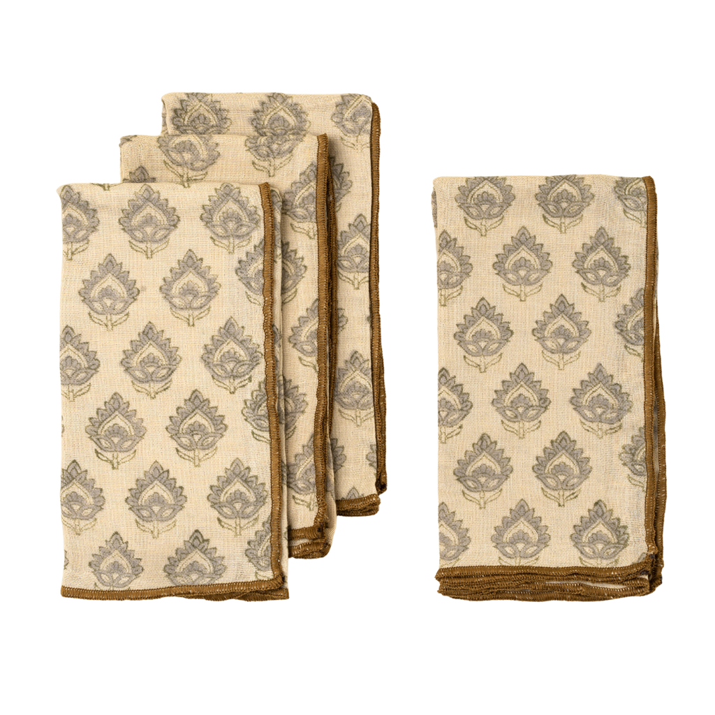 Ritika Block Print Napkins (Sold Individually)