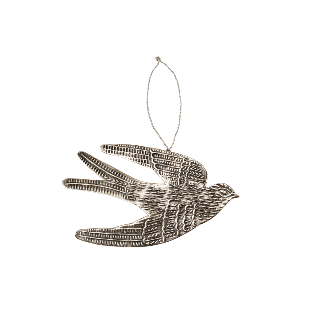 Dove Ornament - Antique Silver (Two Sizes Available)