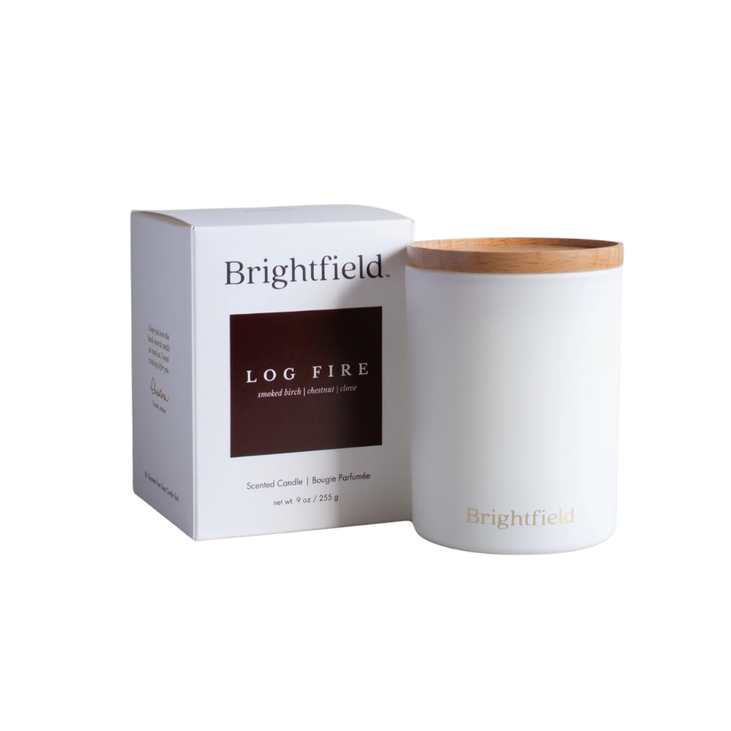 Log Fire Coconut Soy Candle