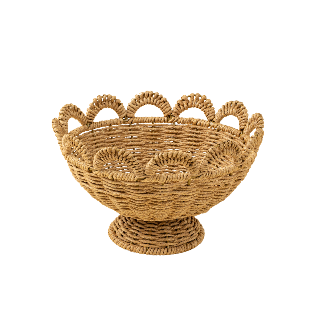 Maya Scalloped Fruit Basket
