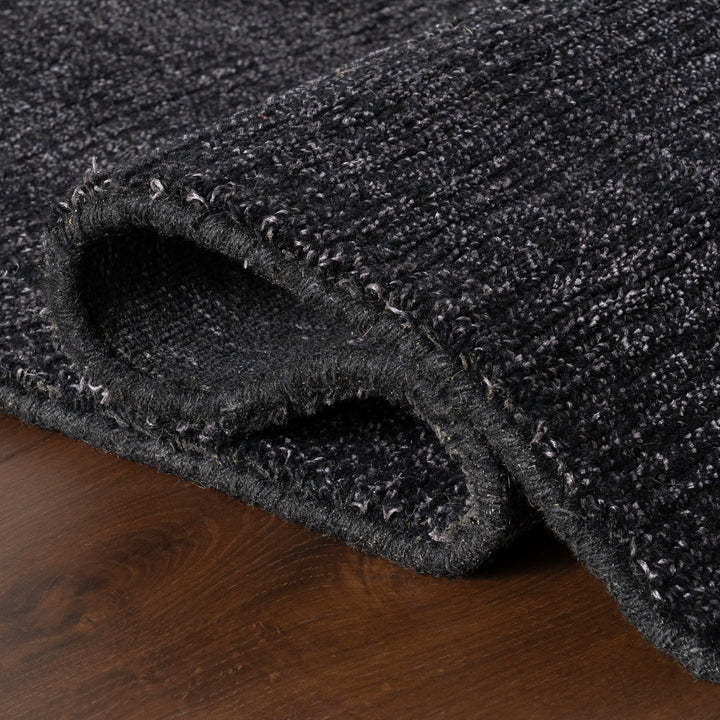 Dash & Albert - Crosby Solid Black Wool Rug