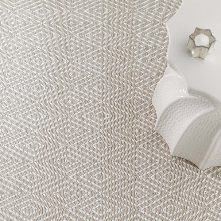 Dash & Albert - Diamond Platinum/White Handwoven Indoor/Outdoor Rug