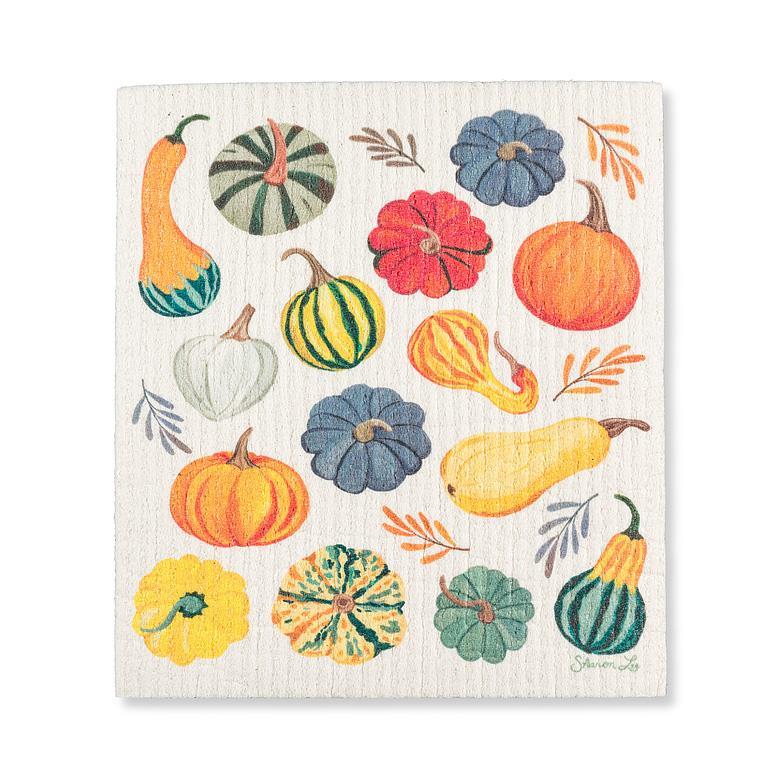 Harvest Gourds Dishcloth (Sold Individually)