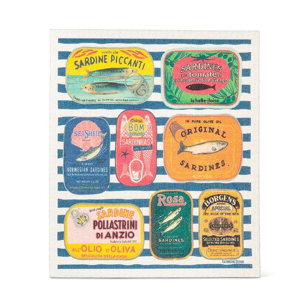 Sardine Tins Dish Cloth (Sold Individually)