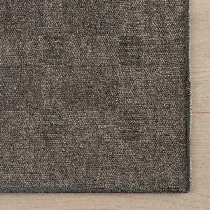 Dash & Albert - Walker Modern Checkered Charcoal Machine Washable Rug