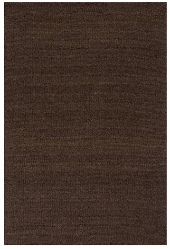 Dash & Albert - Hollis Solid Dark Brown Wool Rug