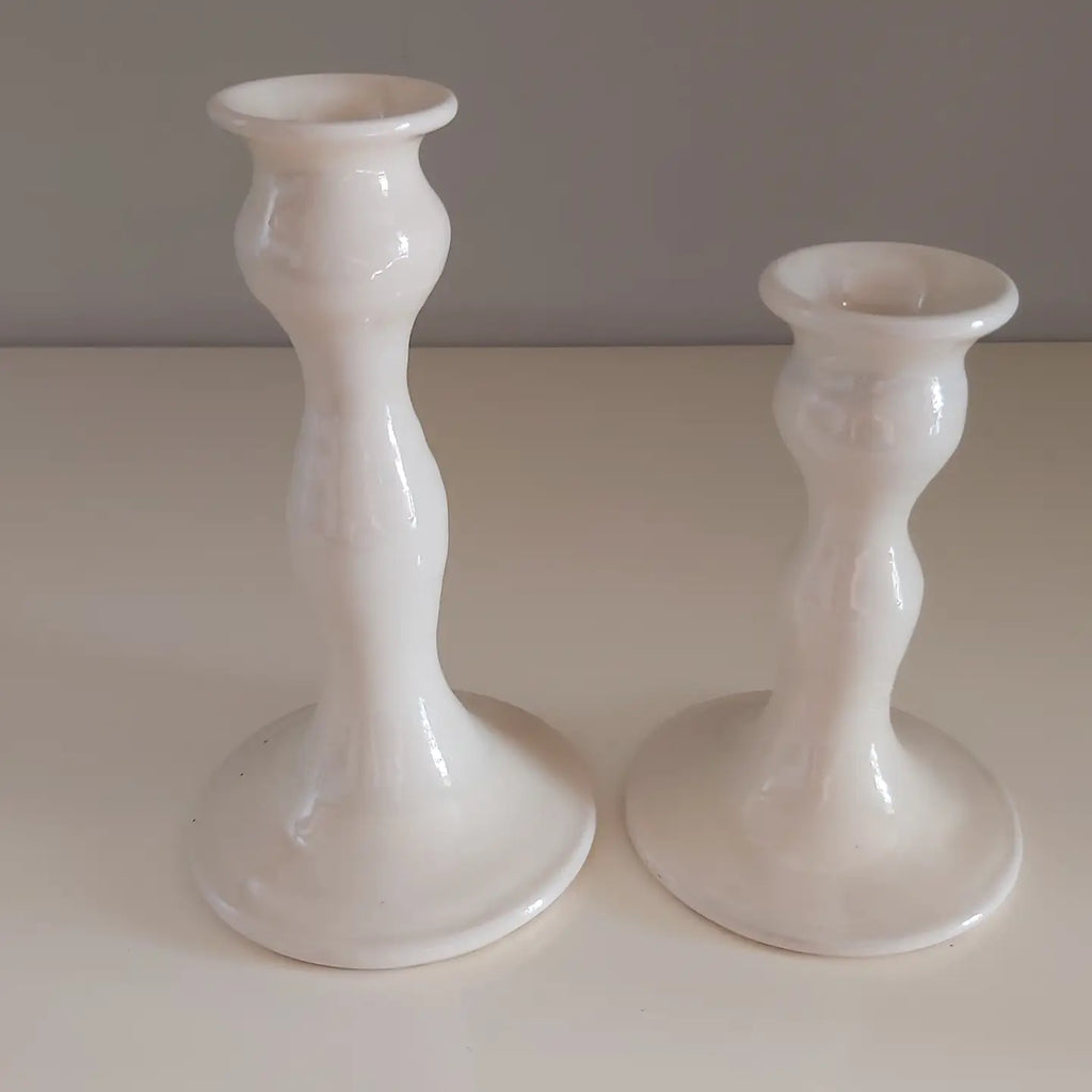 Handmade Ceramic Candle Holders - Cream (Two Sizes Available)