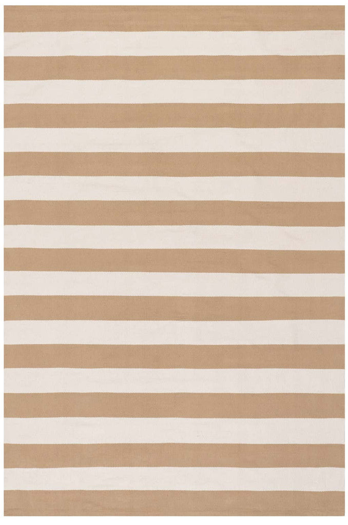 Dash & Albert - Banks Stripe Khaki Handwoven Indoor/Outdoor Rug