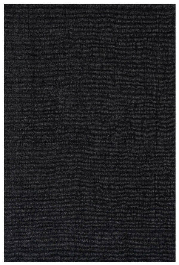 Dash & Albert - Crosby Solid Black Wool Rug