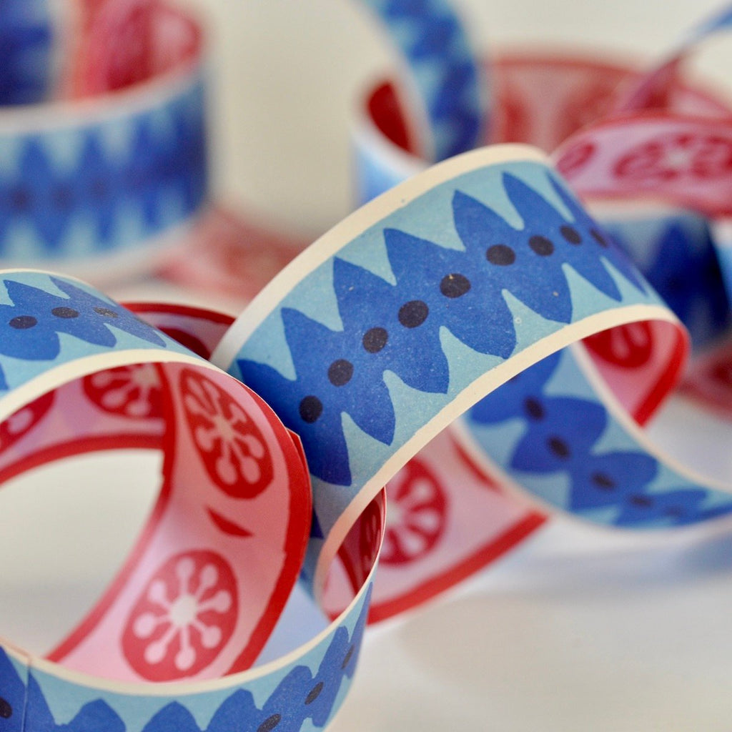 Paper Chain - Pink / Blue