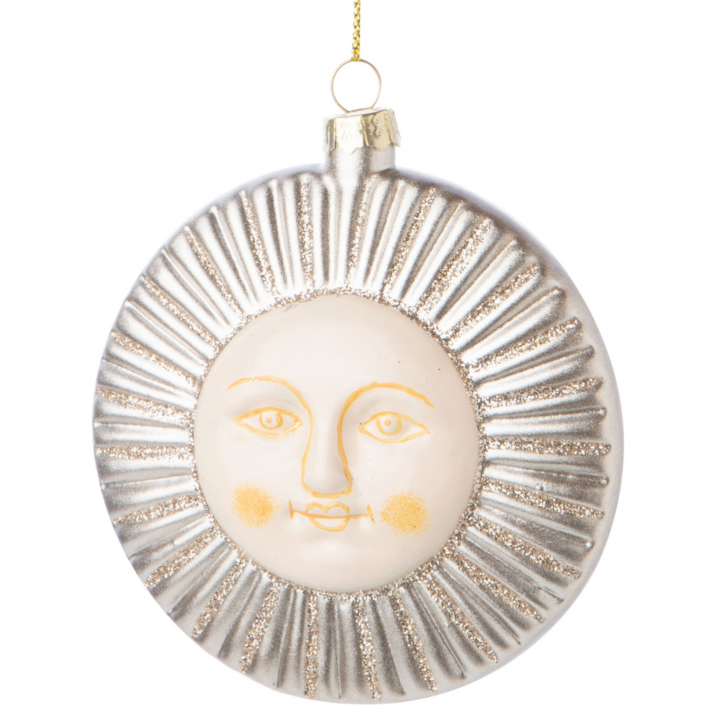 Glass Sun Ornament
