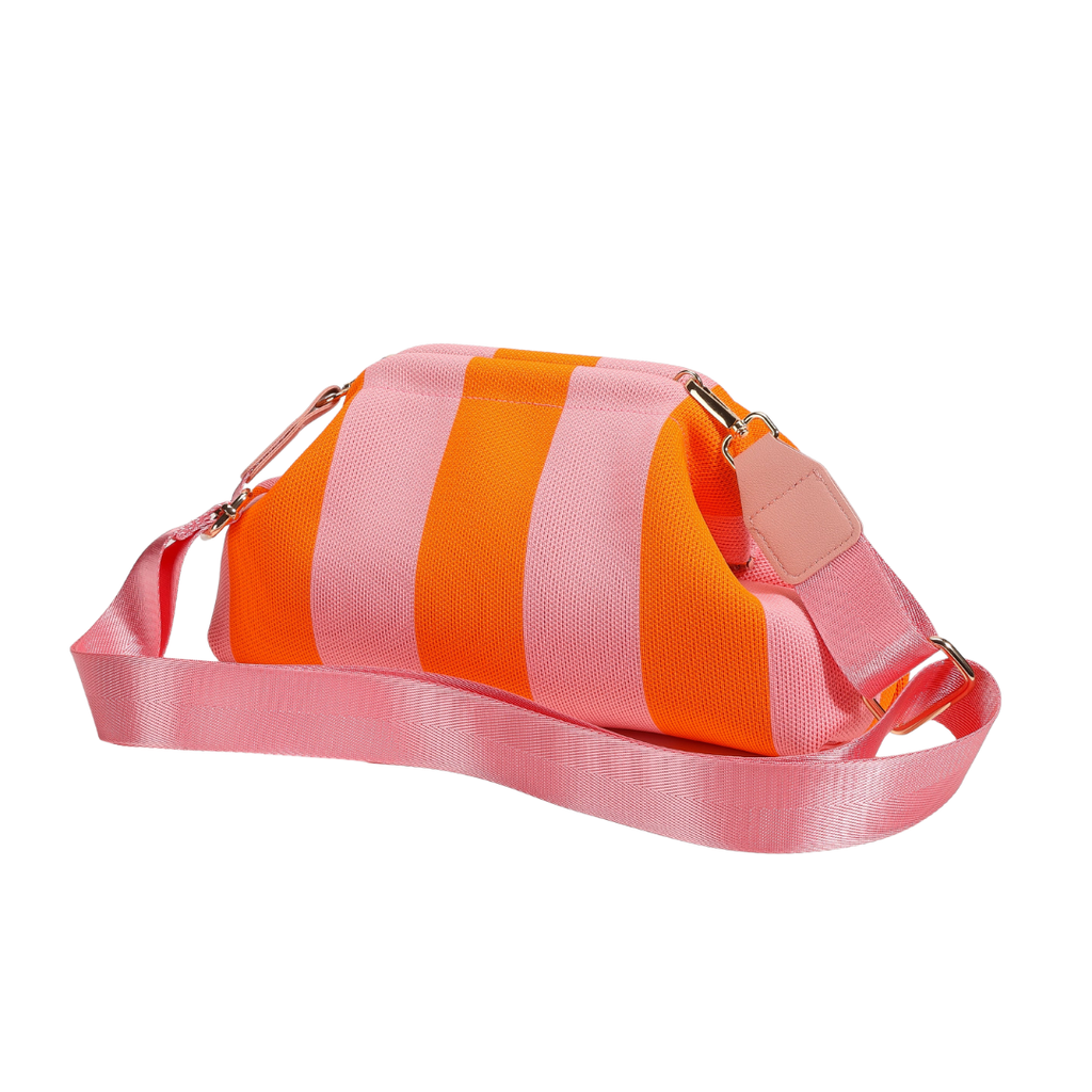 City Girl Pouch + Strap - Orange/Pink