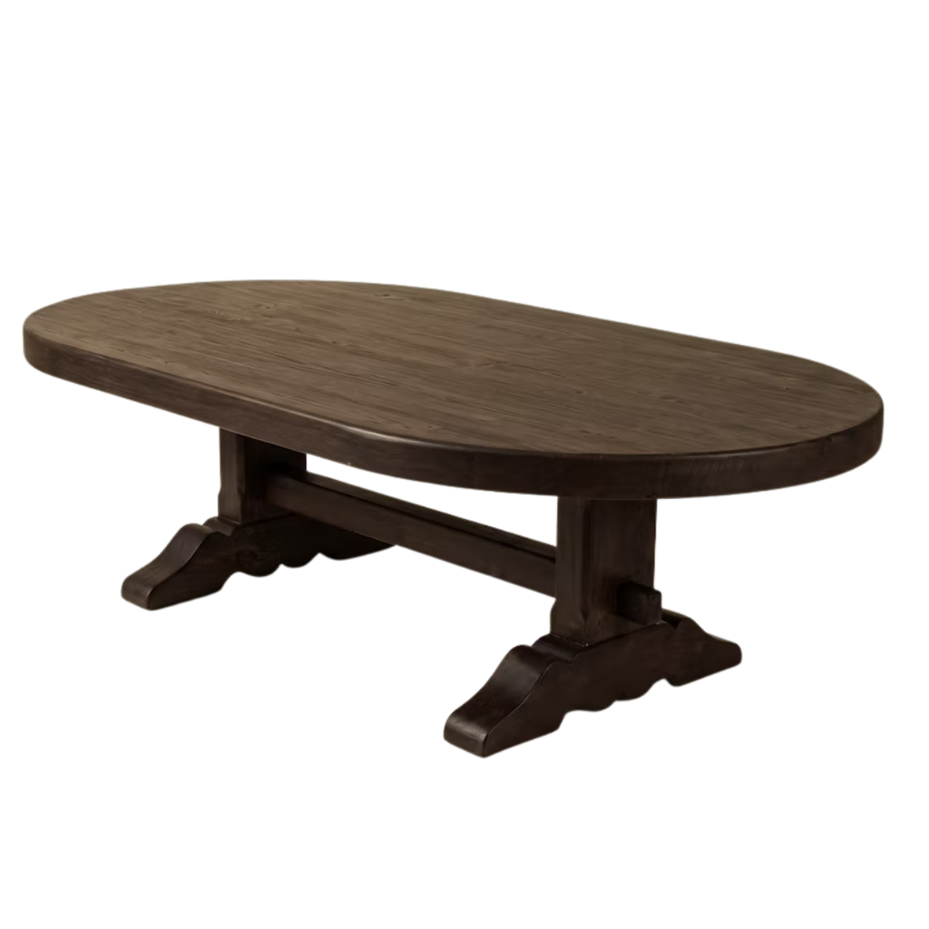 Arden Reclaimed Wood Oval Coffee Table (Two Colours Available)