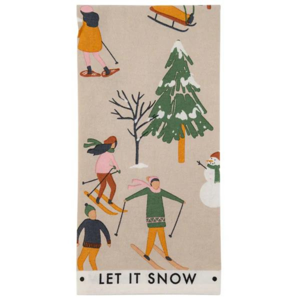 Holiday Tea Towel - Let It Snow