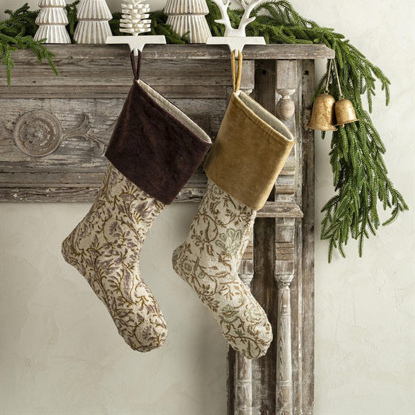 Rani Block Print Velvet Stocking