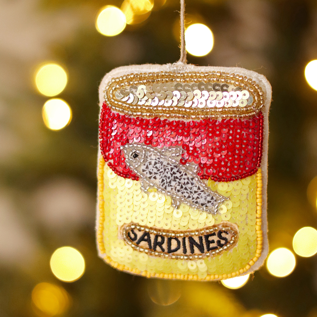Beaded Sardines Ornament