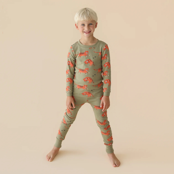 Parade Organics 'My Jammies' Organic Kids' Pajamas - Tigers