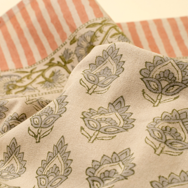 Ritika Block Print Table Runner - 108"L