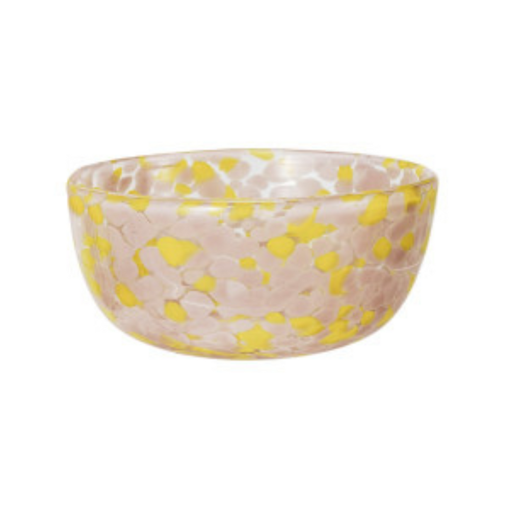 Confetti Glass Bowls (Four Colours Available)