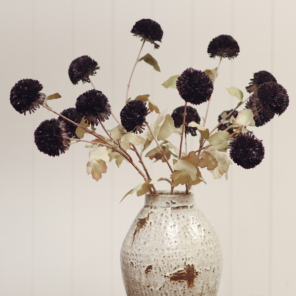 Pom Pom Floral Stem - 30"H