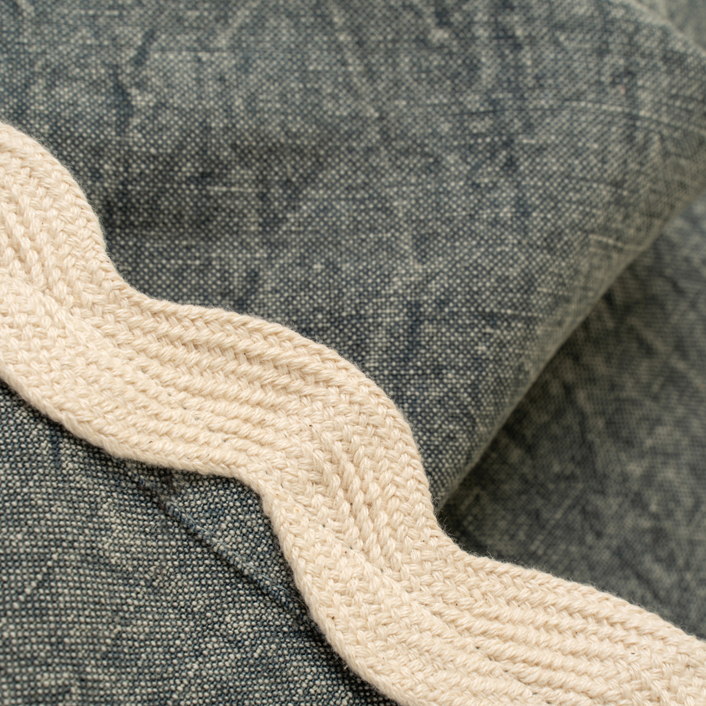 Scalloped Table Runner - Blue (108"L)