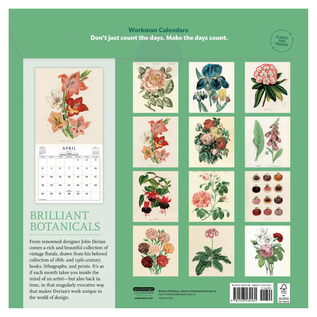 John Derian Calendar - 2027