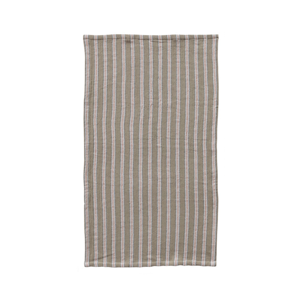 Striped Cotton Tea Towel (Three Colours Available)