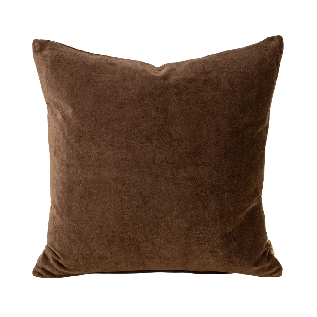 Vera Luxe Velvet Pillow - Clove (Two Sizes Available)