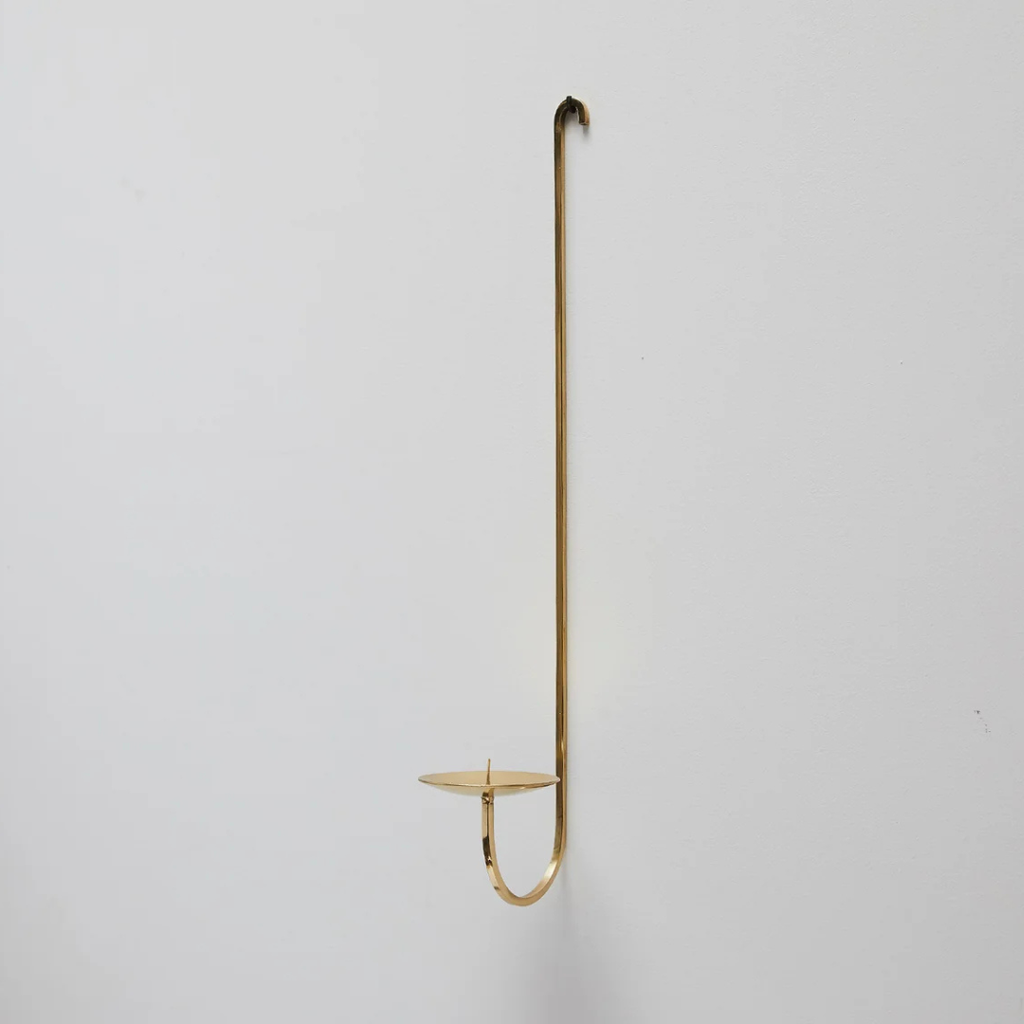 Brass Candle Holder - Single Arm