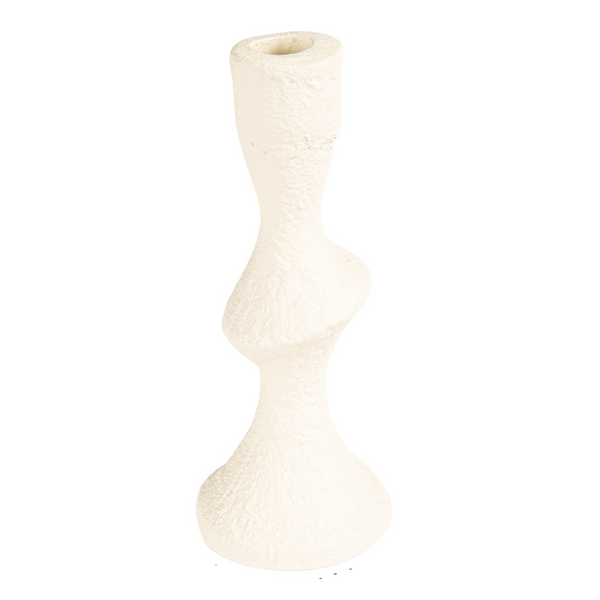 Metal Taper Holders - Cream (Two Sizes Available)