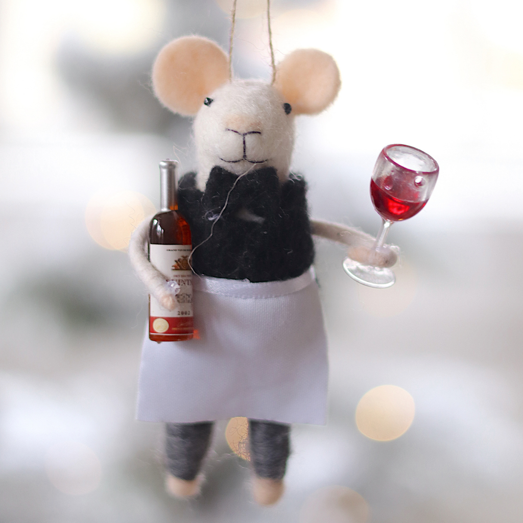 Sommelier Sam Mouse Ornament