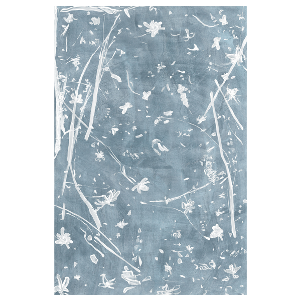 Frond Gestures Series - Powder Blue (Gallery Wrap Canvas)