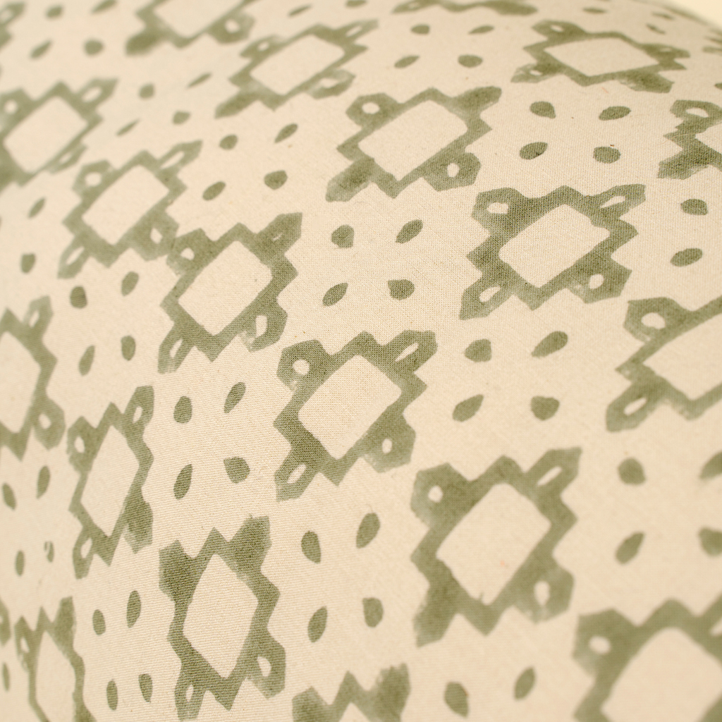 Kiran Block Print Bolster Pillow