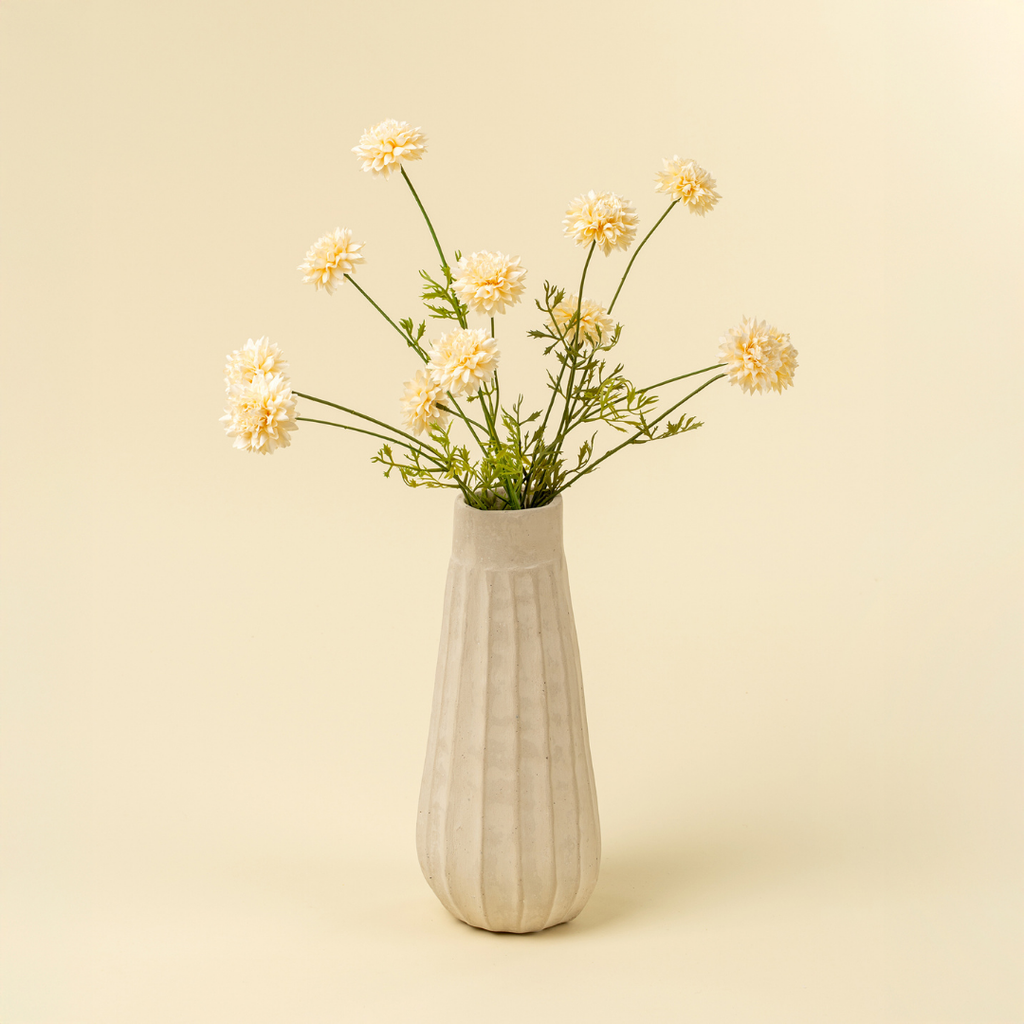 Mini Chrysanthemum Stem - Cream (22"H)